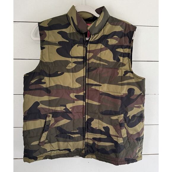 Walls Camo Vest Men's Size Large Hunting Fishing Brown USA RN#17182 Insulated - Picture 1 of 9